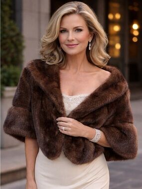 Peter Duffy Fur shoulder cape